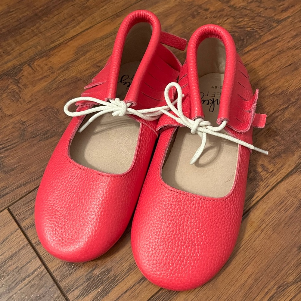 Monkey Feet Hot Pink Moccasin Shoes